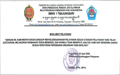 MAKLUMAT PELAYANAN SMK NEGERI 1 TANJUNGSARI